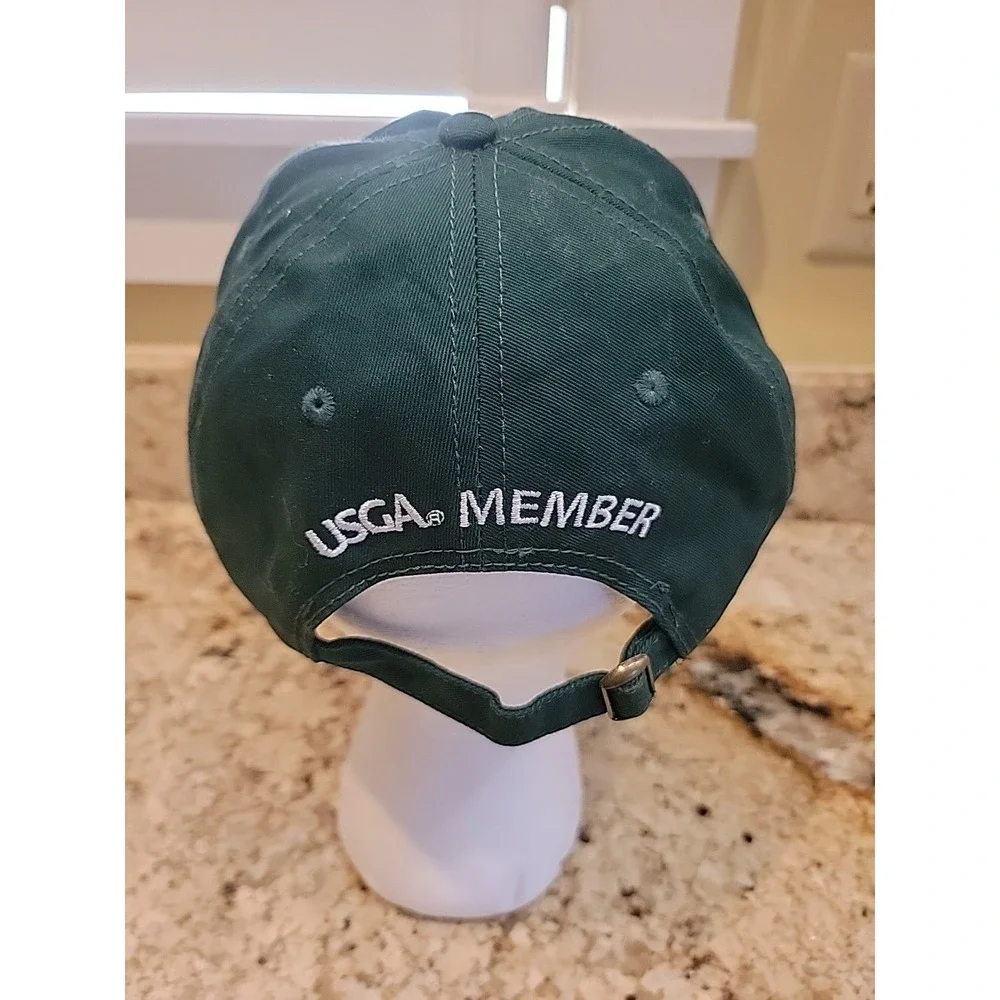 US Open Hat Cap Strap Back Green Shinnecock Hills Golf USGA Adjustable Mens